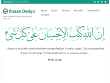 Tablet Screenshot of ihsaandesign.com